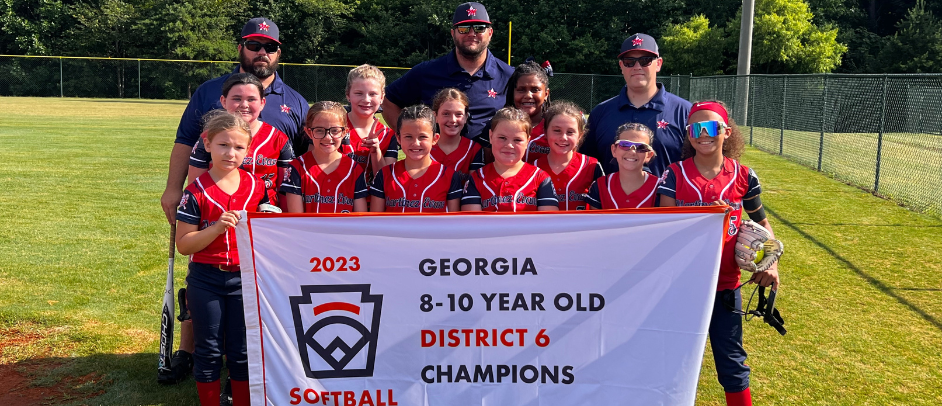 2023 District 6 Champions 8-10 Softball